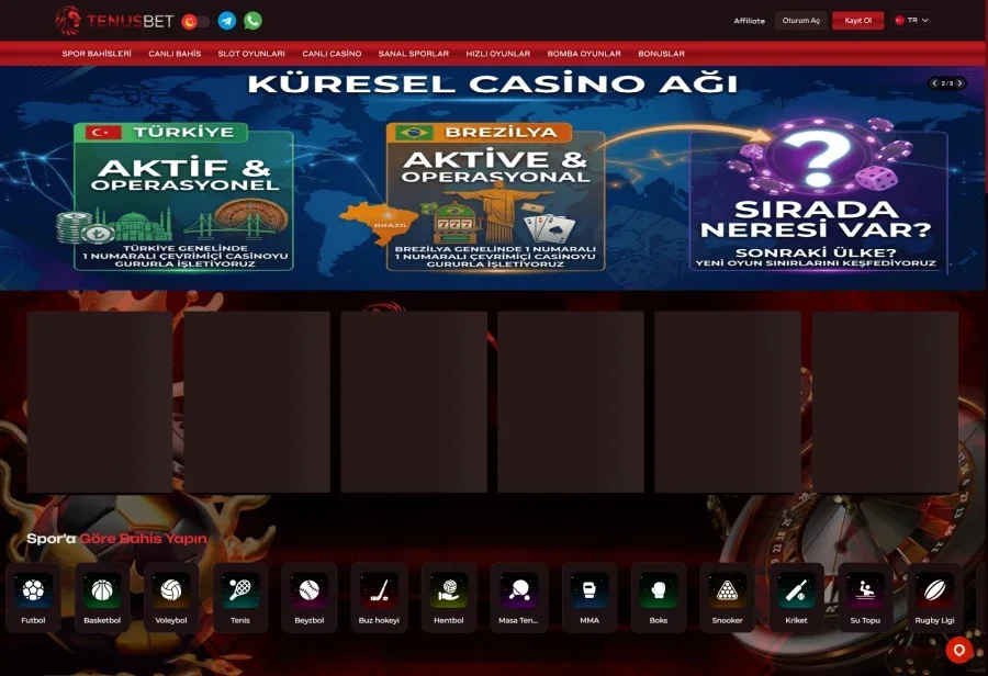 Tenusbet ekran görüntüsü